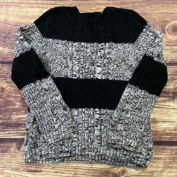 GAP Sweater Women’s Crew Neck Pullover White & Black Size XL - Picture 2 of 6